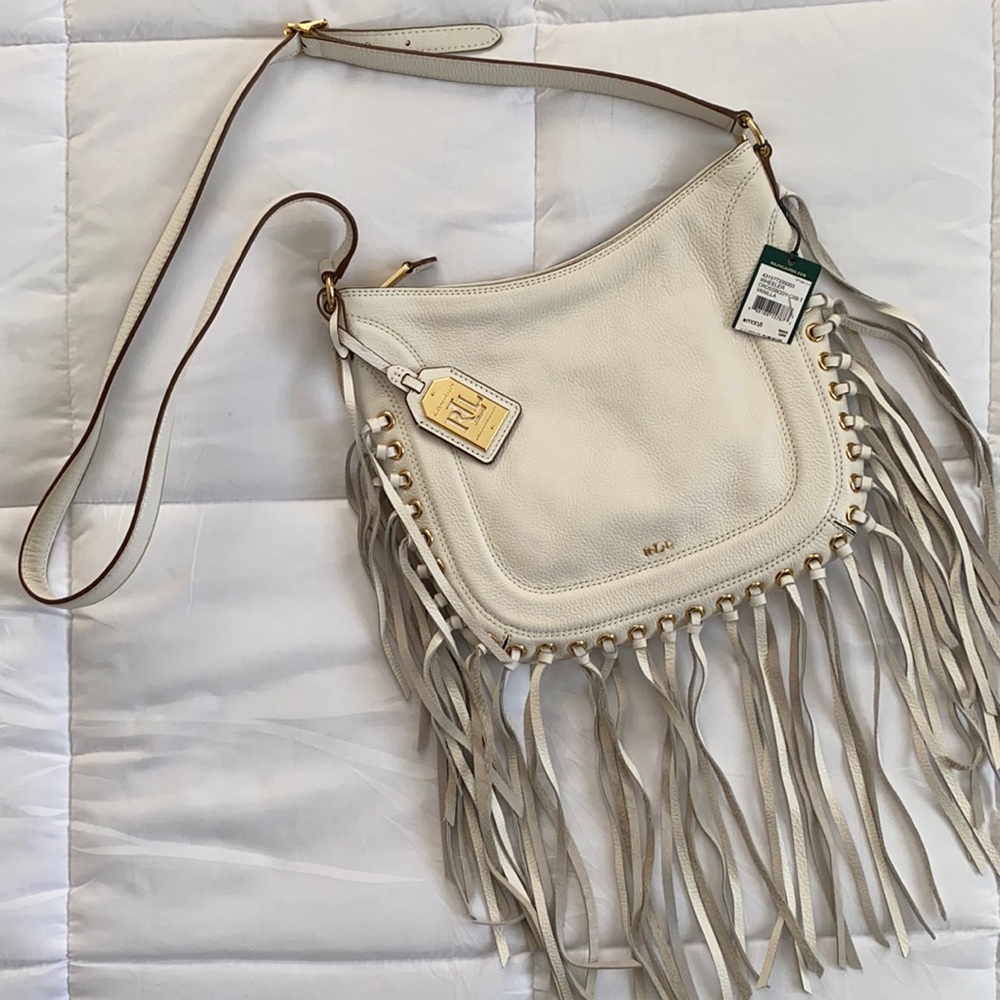 Ralph Lauren wheeler fringe crossbody bag